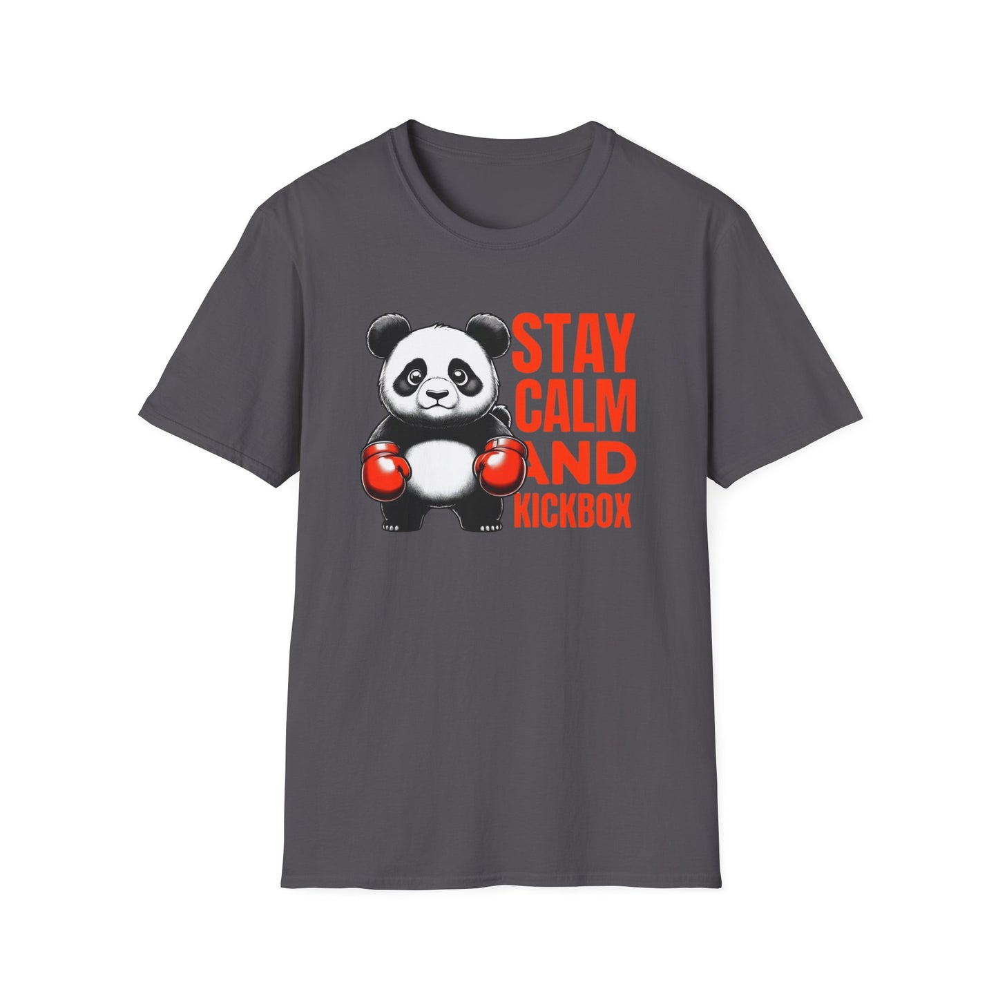 Stay Calm and Kickbox Panda T-Shirt, Funny Workout Shirt,
