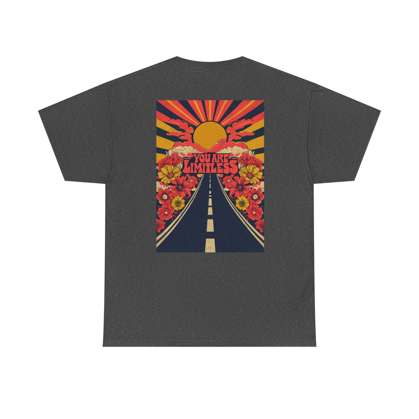 Limitless Unisex Heavy Cotton Tee, Inspirational Shirt, Motivational Tee, Gift for Her, Summer Fashion, Positive Vibes