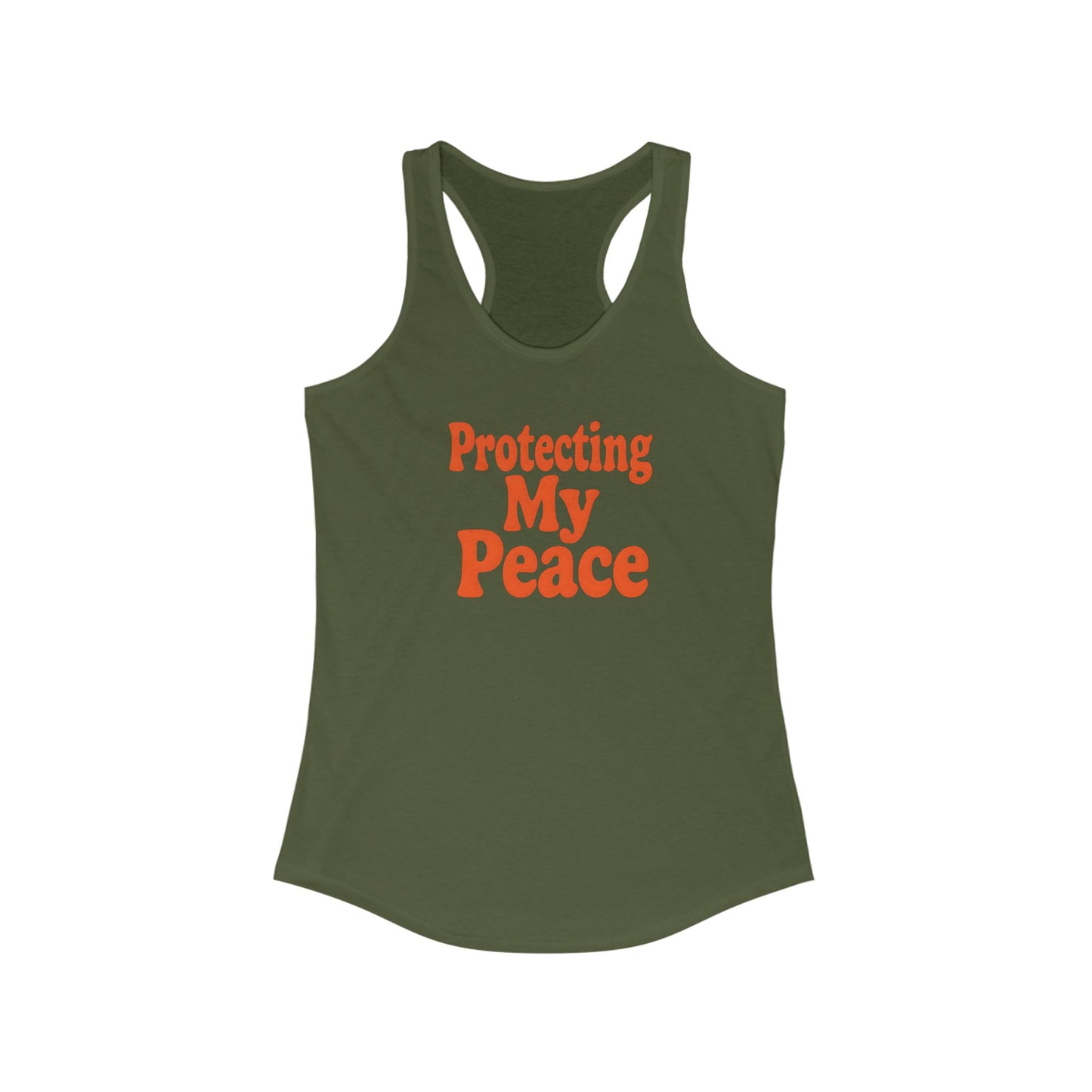 Protecting My Peace Racerback Tank for Women
