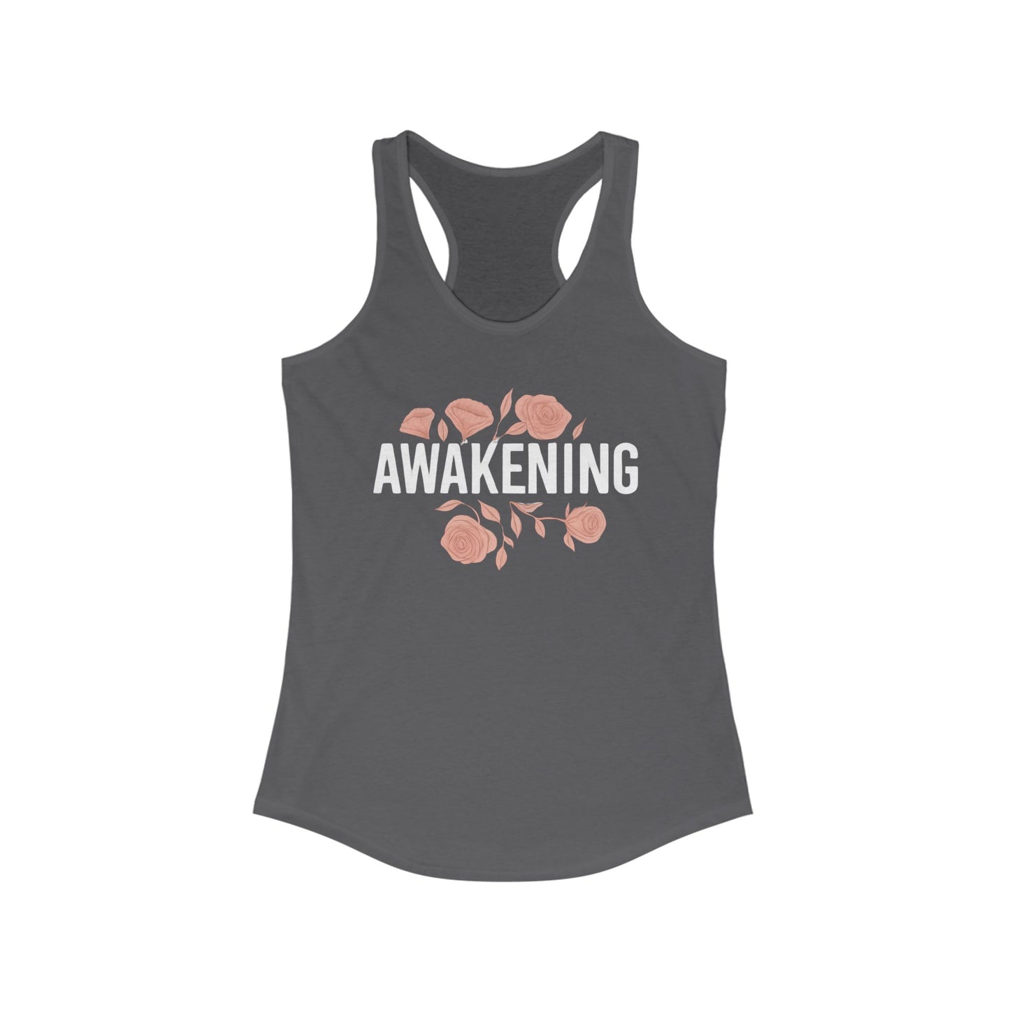 Awakening Floral Racerback Tank for Women - Perfect for Fitness and Everyday Wear