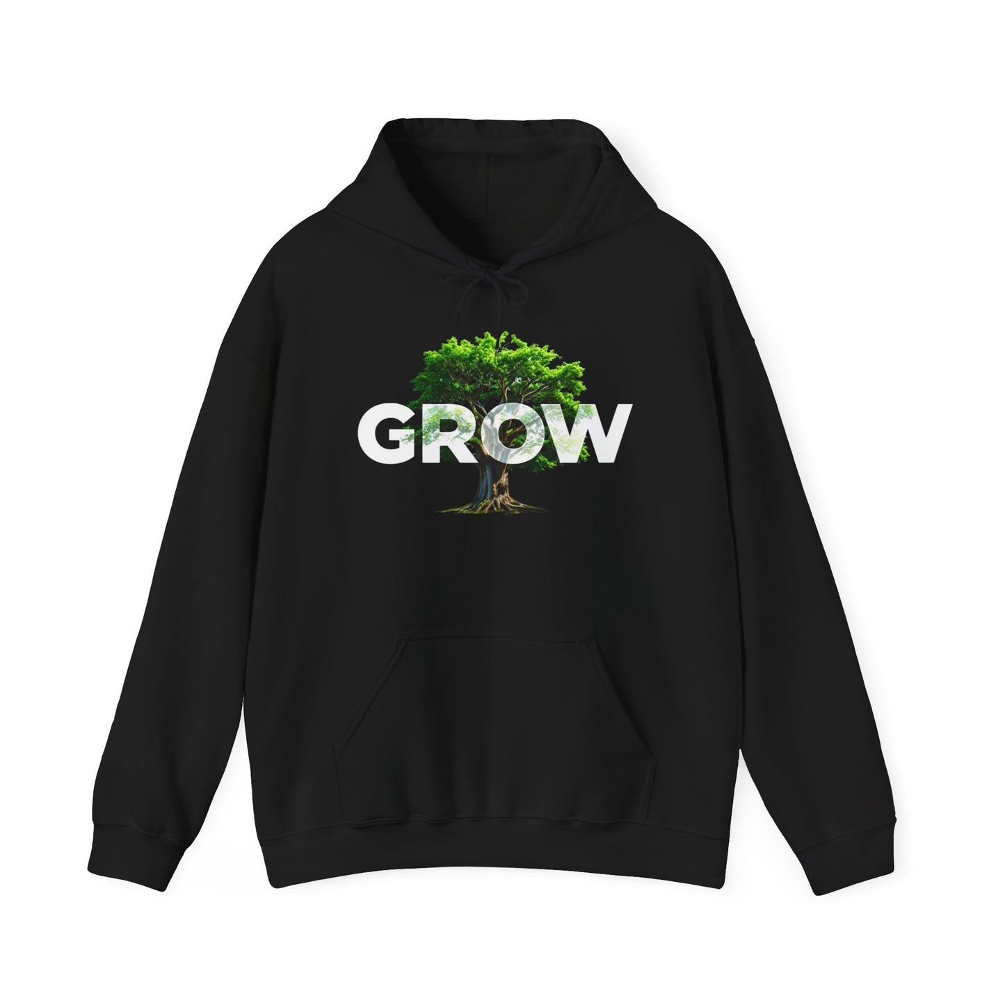 "Grow" Unisex Hoodie – Nature Lover Gift, Tree Sweatshirt, Eco-Friendly Apparel, Inspirational Clothing, Unisex Outfit