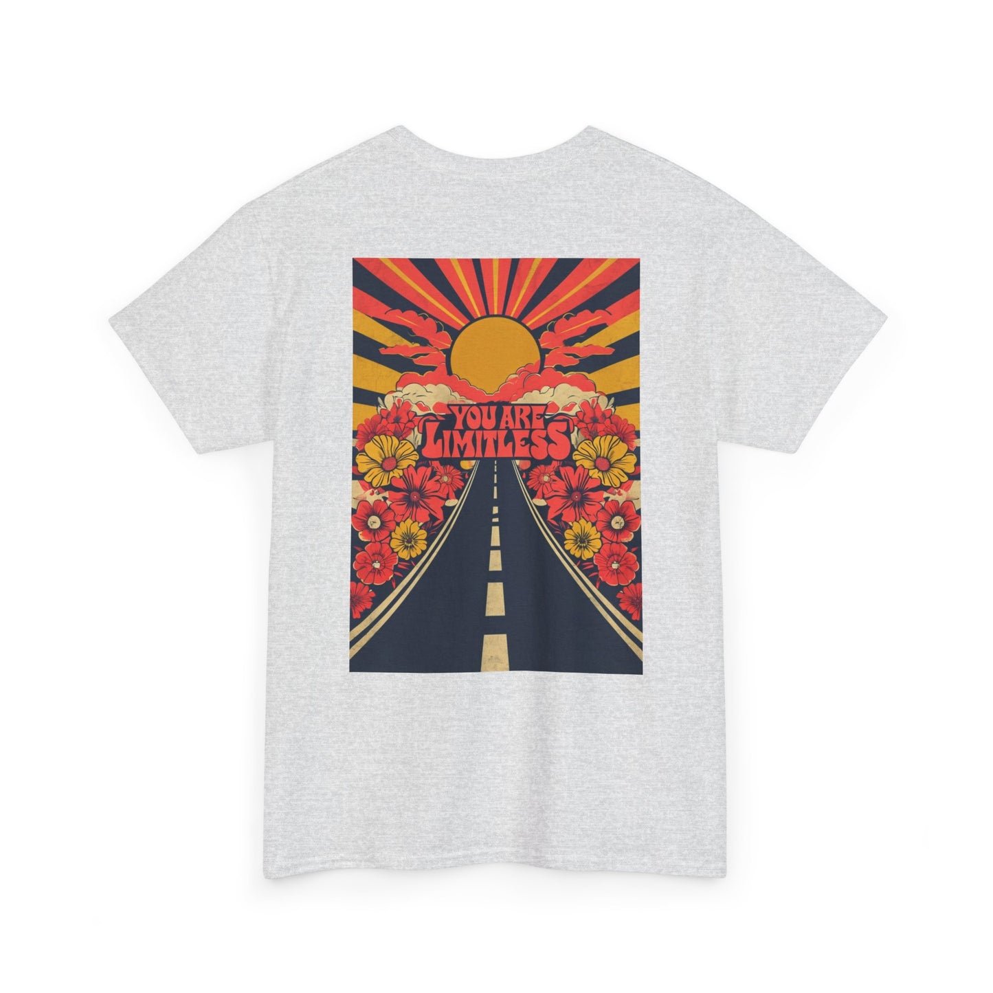 Limitless Unisex Heavy Cotton Tee, Inspirational Shirt, Motivational Tee, Gift for Her, Summer Fashion, Positive Vibes