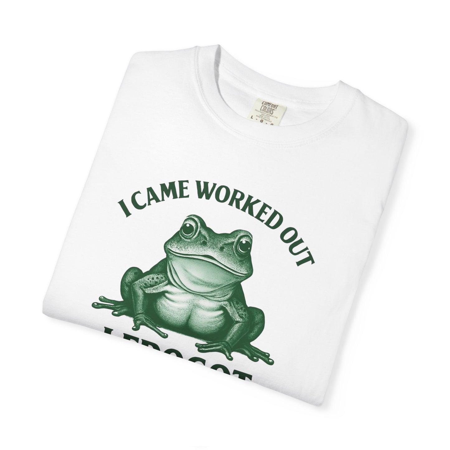 Playful Frog Gym Tee - Funny Workout T-Shirt, Unisex Humor Shirt, Gift for Fitness Lovers, Cute Gym Outfits, Casual Wear