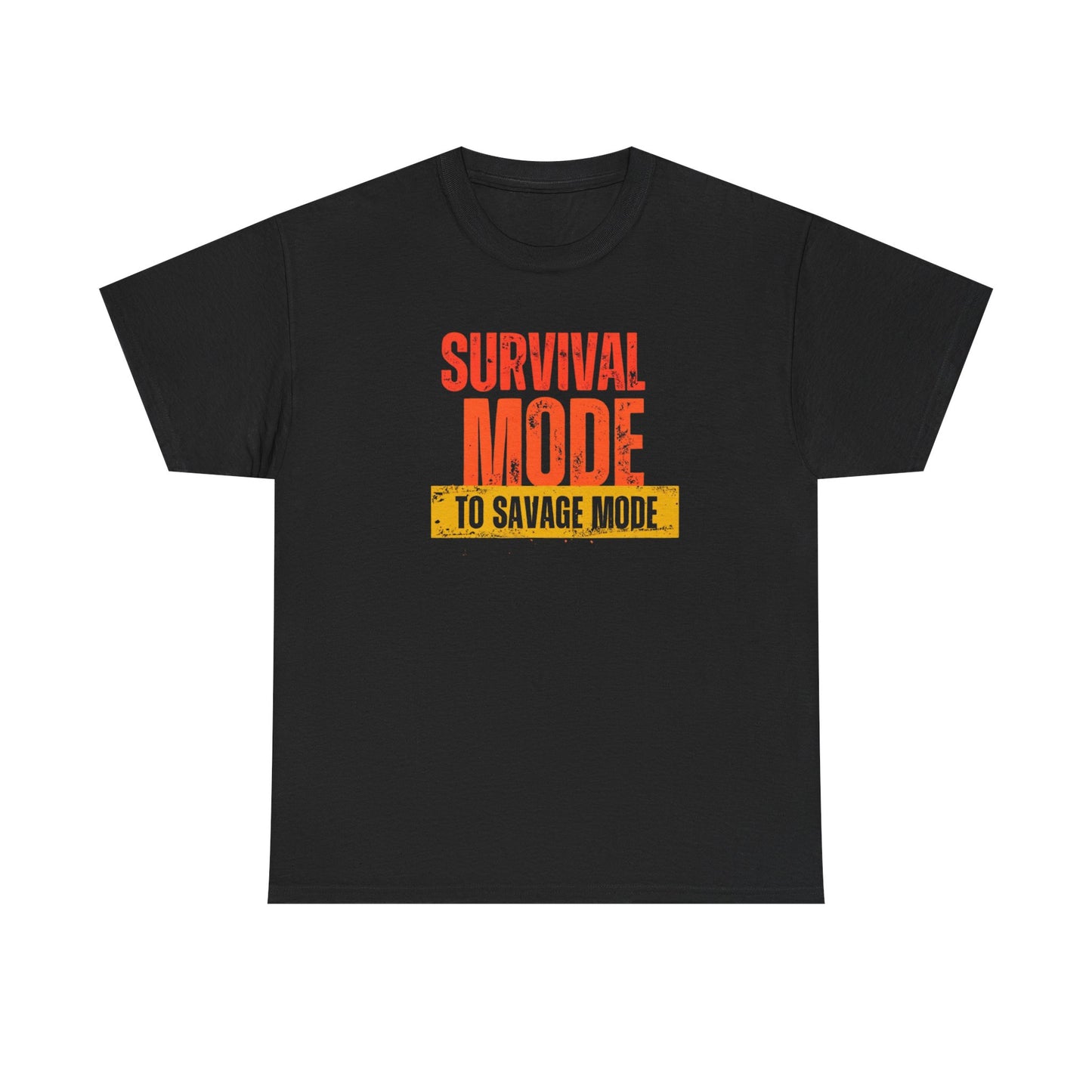 Survival Mode Unisex Heavy Cotton Tee, Motivational Shirt, Savage Mode Tee, Casual Gift, Fitness Wear, Everyday Style