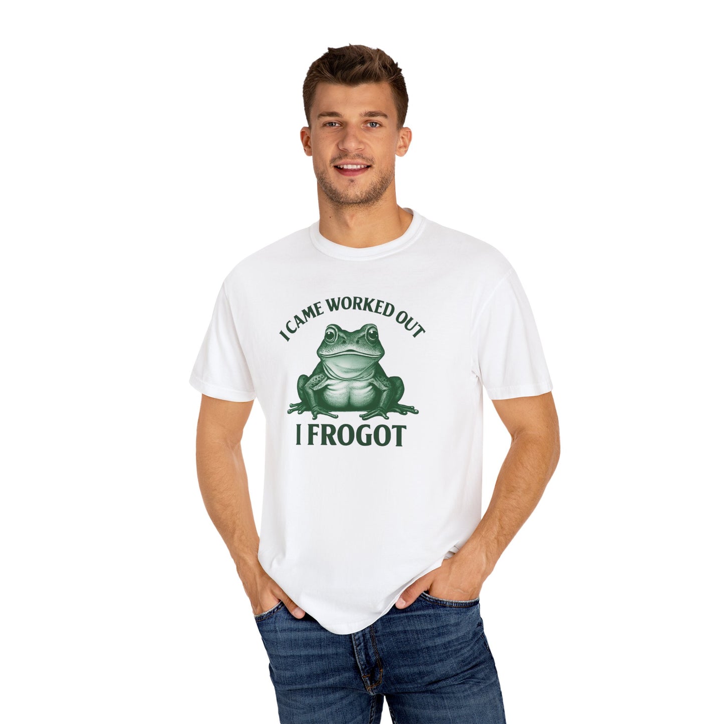Playful Frog Gym Tee - Funny Workout T-Shirt, Unisex Humor Shirt, Gift for Fitness Lovers, Cute Gym Outfits, Casual Wear