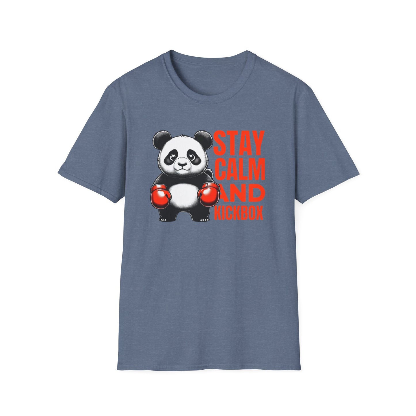 Stay Calm and Kickbox Panda T-Shirt, Funny Workout Shirt,