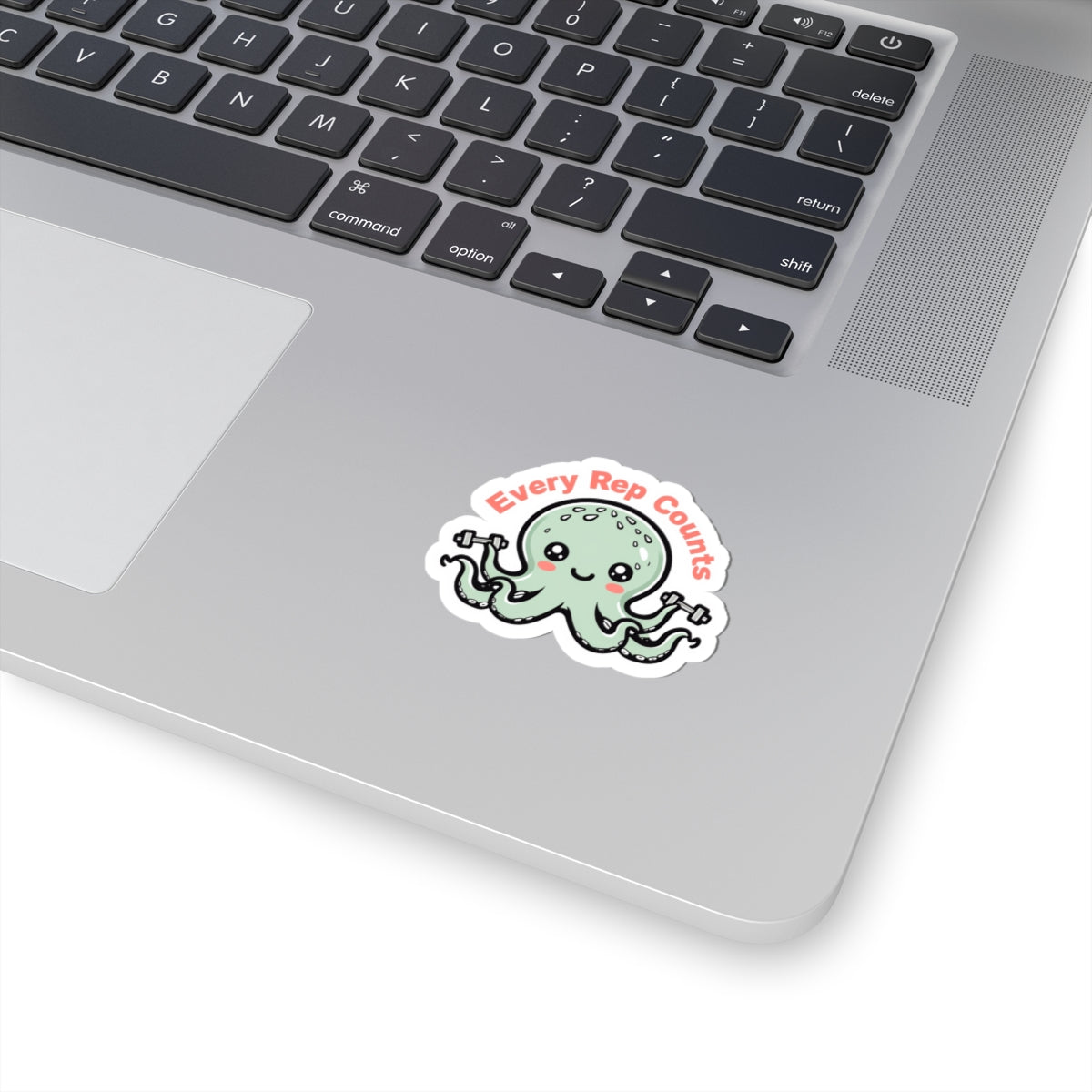 Cute Fitness Octopus Stickers, Every Rep Counts, Gym Decor, Motivational Stickers, Laptop Decals, Planner Accessories, Gift for Gym Lovers