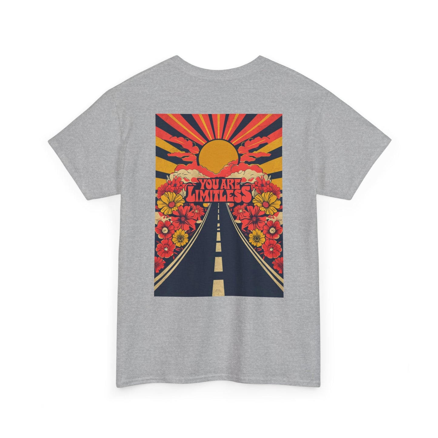 Limitless Unisex Heavy Cotton Tee, Inspirational Shirt, Motivational Tee, Gift for Her, Summer Fashion, Positive Vibes