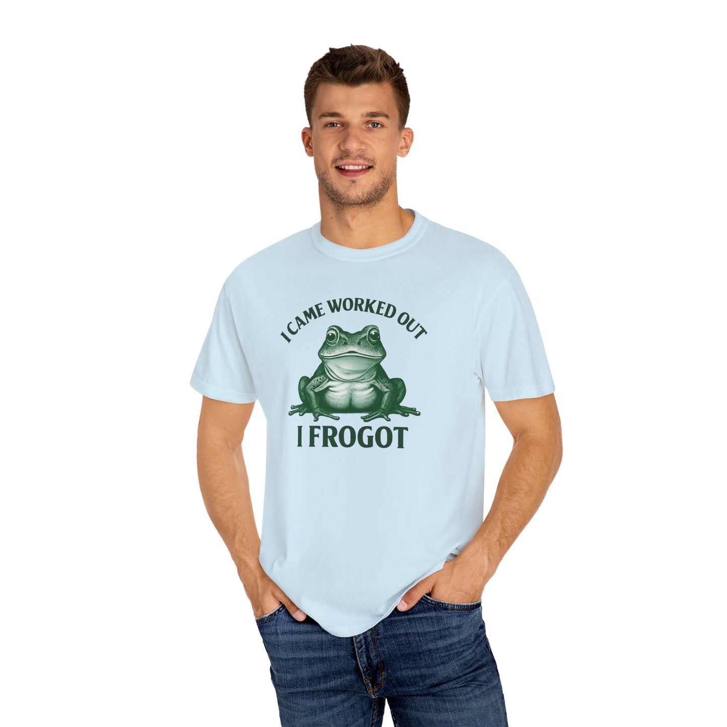 Playful Frog Gym Tee - Funny Workout T-Shirt, Unisex Humor Shirt, Gift for Fitness Lovers, Cute Gym Outfits, Casual Wear