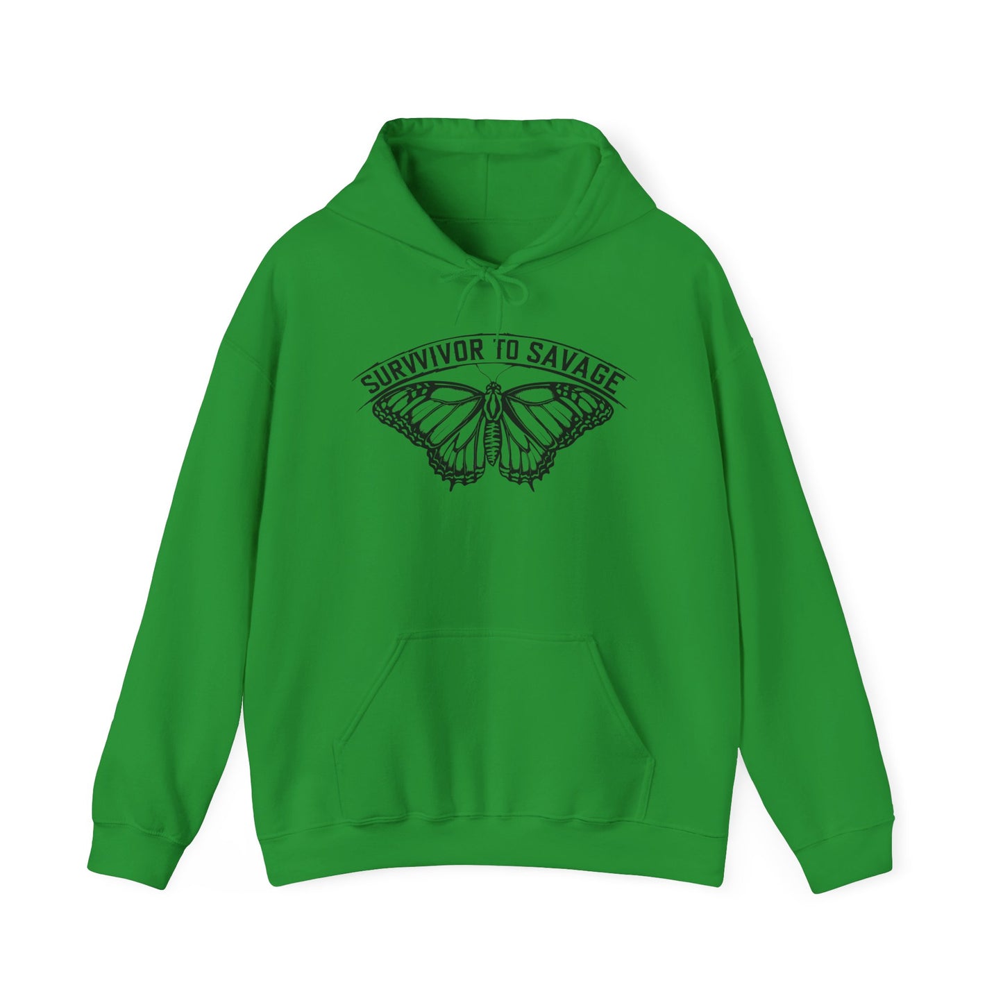 Survivor to Savage Hoodie, Inspirational Sweatshirt, Motivational Apparel, Unisex Gift, Cozy Layer for Every Occasion