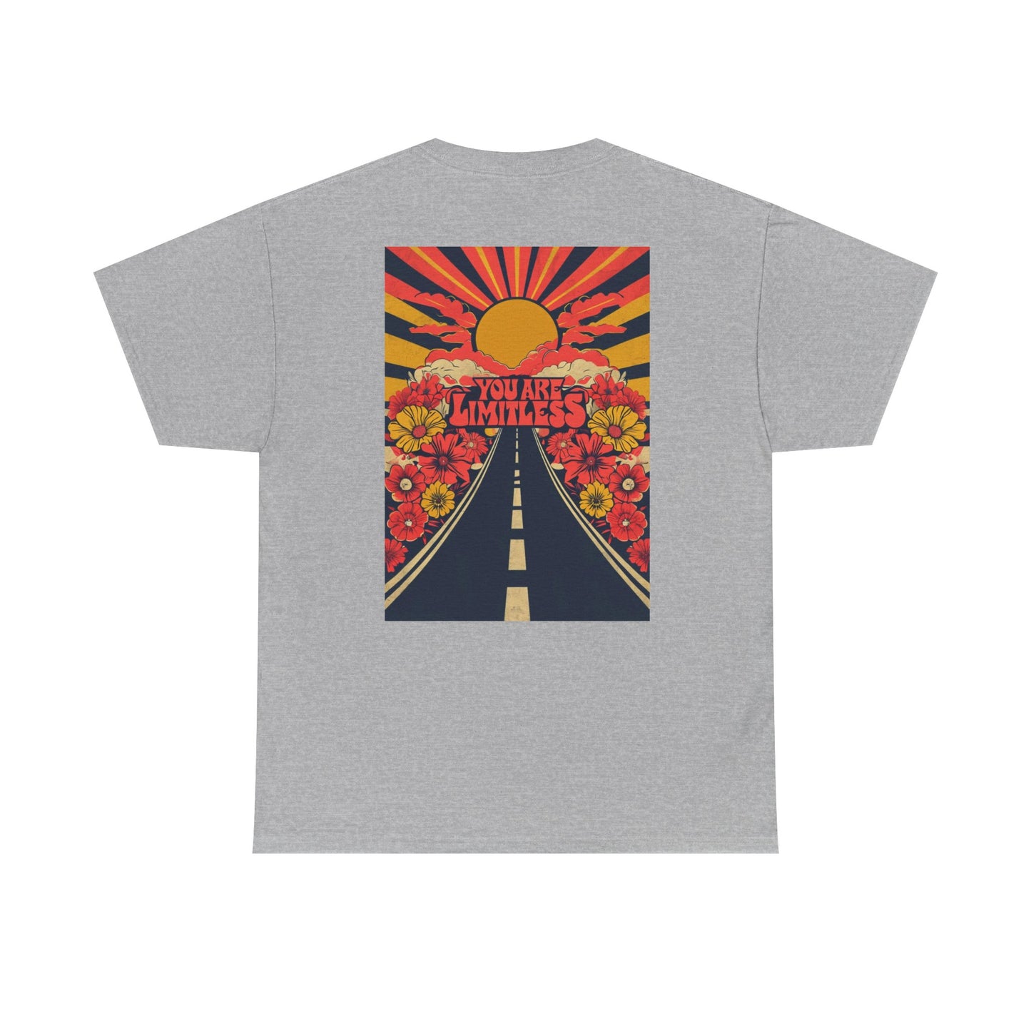 Limitless Unisex Heavy Cotton Tee, Inspirational Shirt, Motivational Tee, Gift for Her, Summer Fashion, Positive Vibes