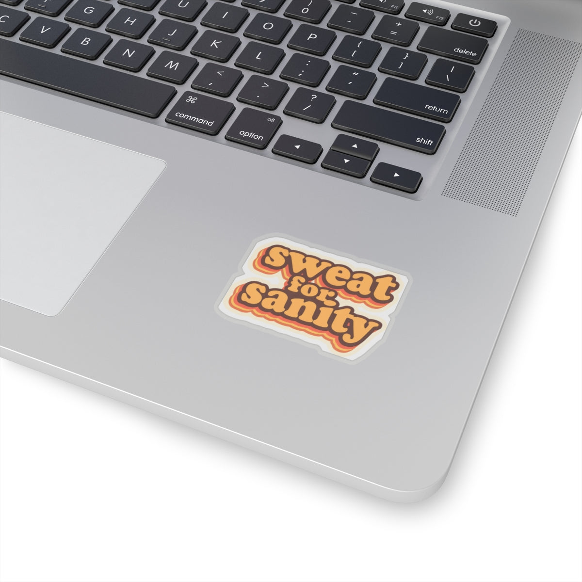 Retro Inspired 'Sweat for Sanity' Kiss-Cut Stickers - Fun Laptop Decals, Cute Gifts for Friends, Journal Stickers, Vintage Vibe