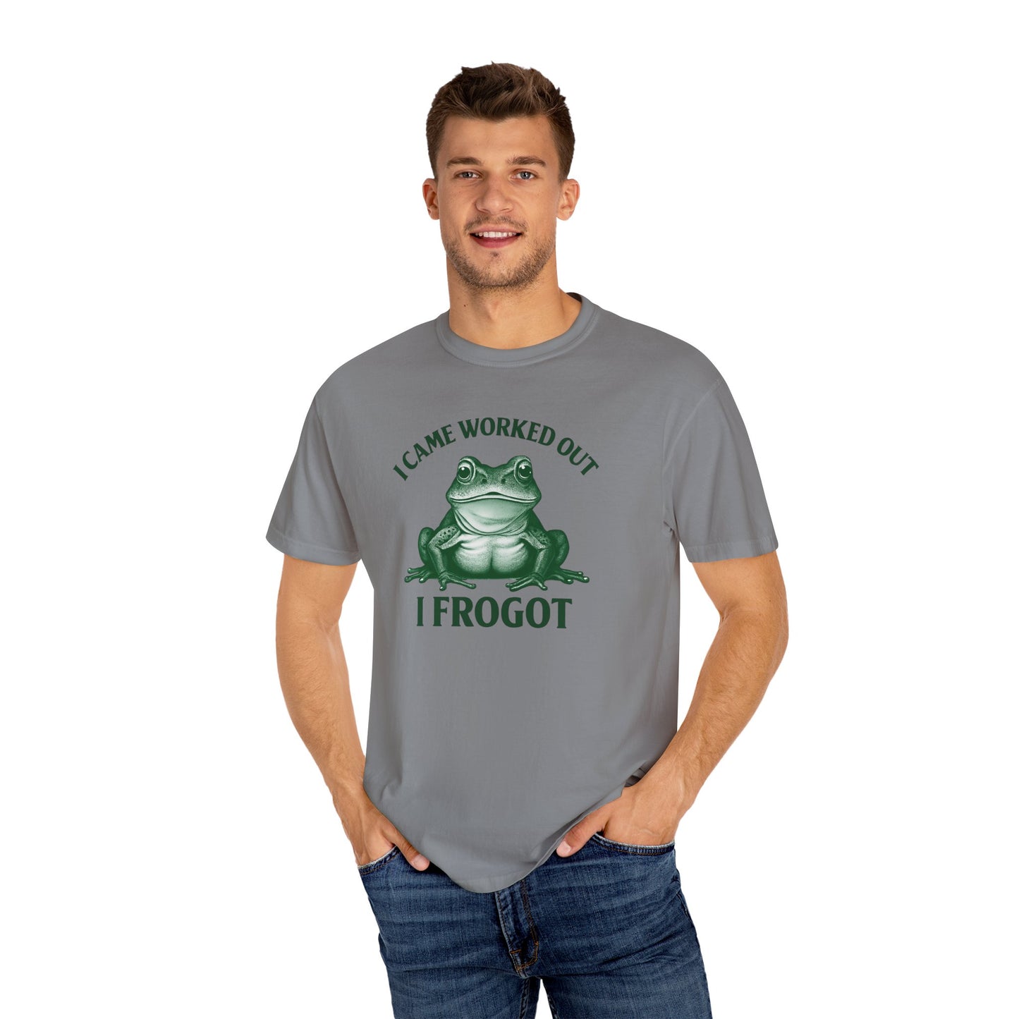 Playful Frog Gym Tee - Funny Workout T-Shirt, Unisex Humor Shirt, Gift for Fitness Lovers, Cute Gym Outfits, Casual Wear