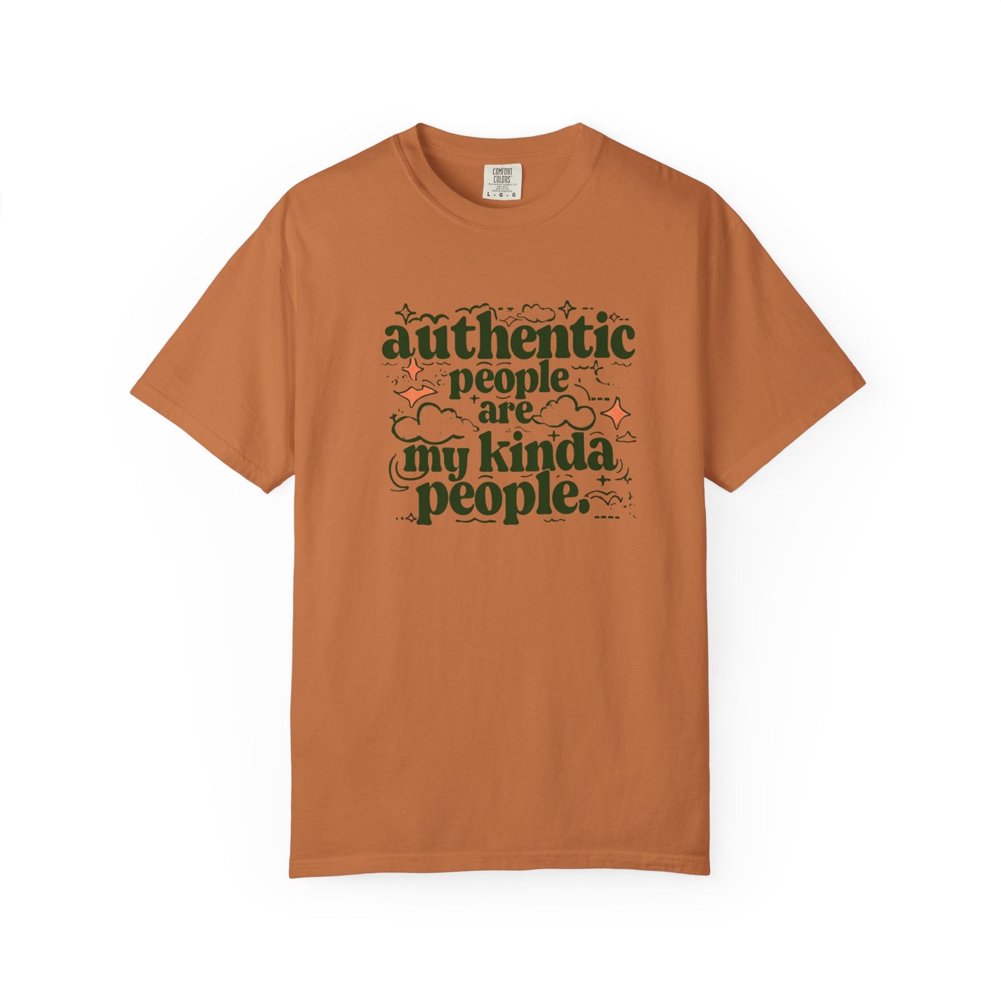 Authentic People T-shirt, Unisex Garment-Dyed Tee