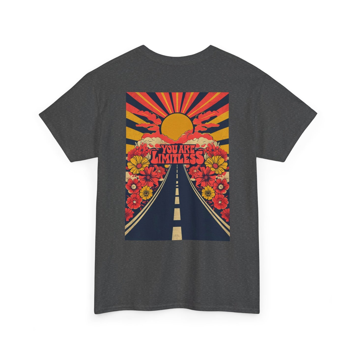 Limitless Unisex Heavy Cotton Tee, Inspirational Shirt, Motivational Tee, Gift for Her, Summer Fashion, Positive Vibes