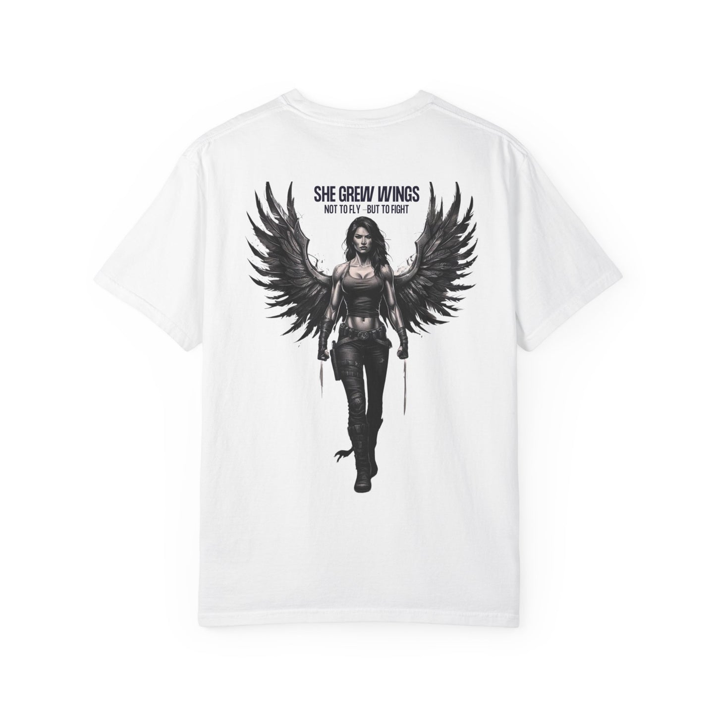 Fierce Empowerment T-Shirt - She Grew Wings Art, Unisex Shirt, Gift for Her, Inspirational Graphic Tee, Motivational Wear