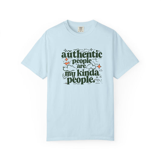 Authentic People T-shirt, Unisex Garment-Dyed Tee