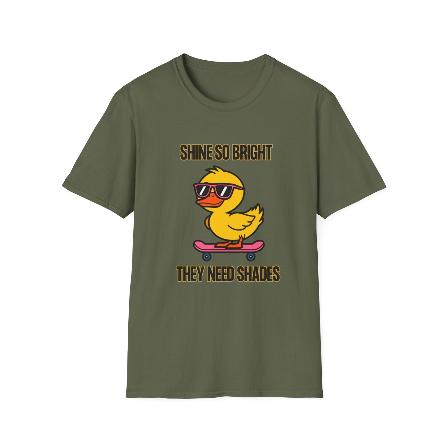 Cool Duck Graphic T-Shirt – Fun Summer Vibes, Perfect for Kids & Teens, Gift for Birthdays, Casual Wear, Skateboarders