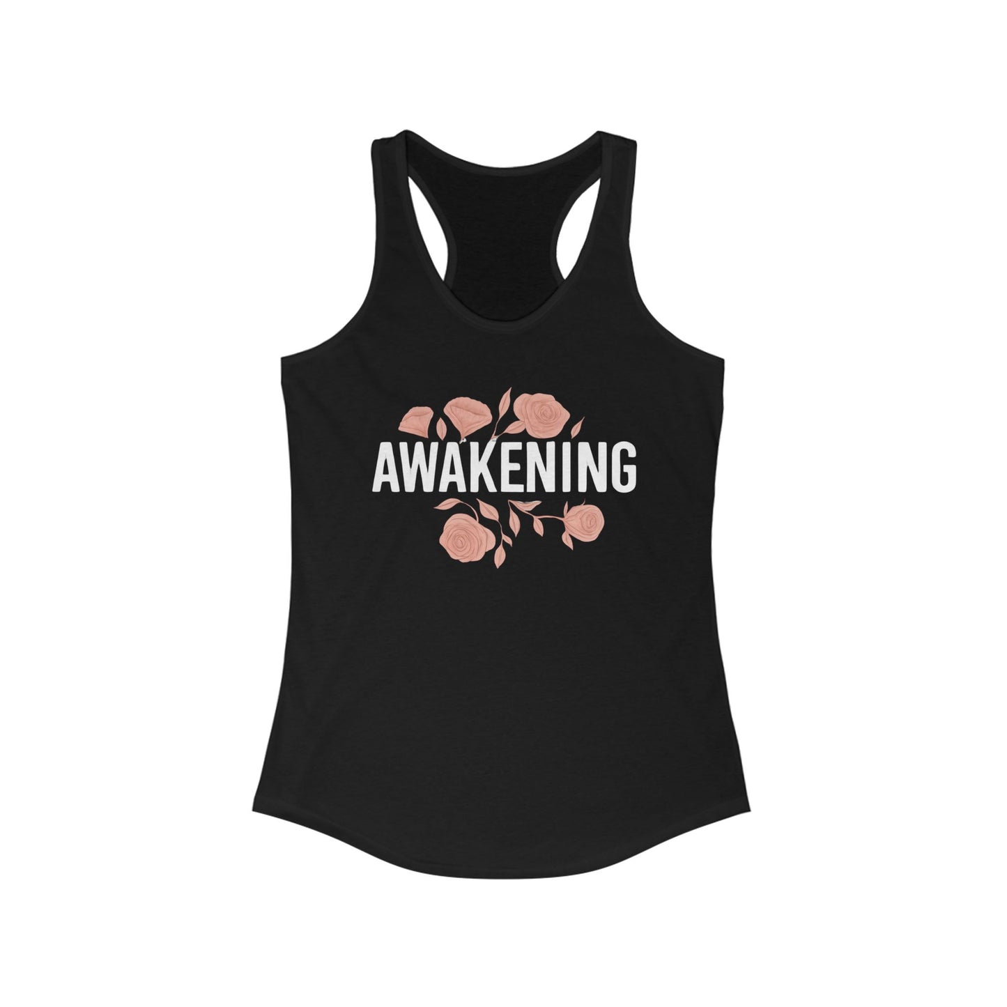 Awakening Floral Racerback Tank for Women - Perfect for Fitness and Everyday Wear