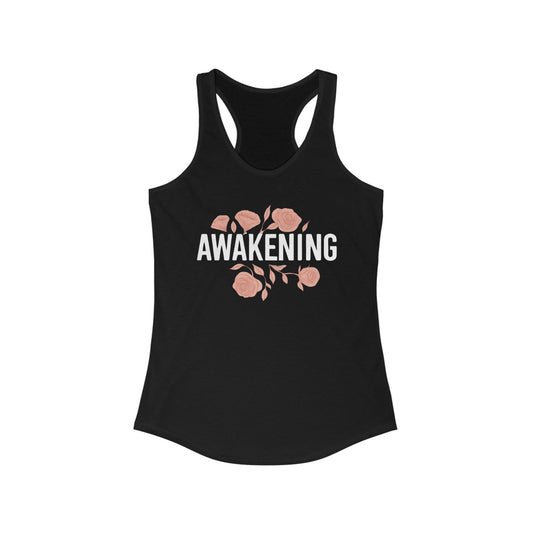Awakening Floral Racerback Tank for Women - Perfect for Fitness and Everyday Wear