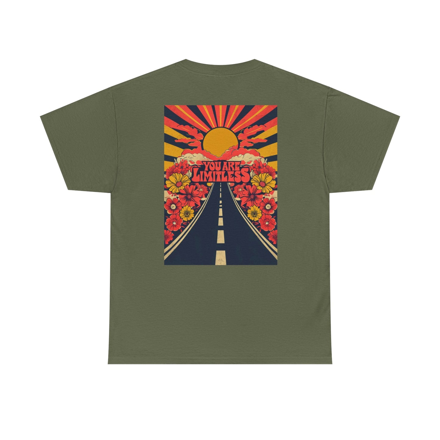 Limitless Unisex Heavy Cotton Tee, Inspirational Shirt, Motivational Tee, Gift for Her, Summer Fashion, Positive Vibes