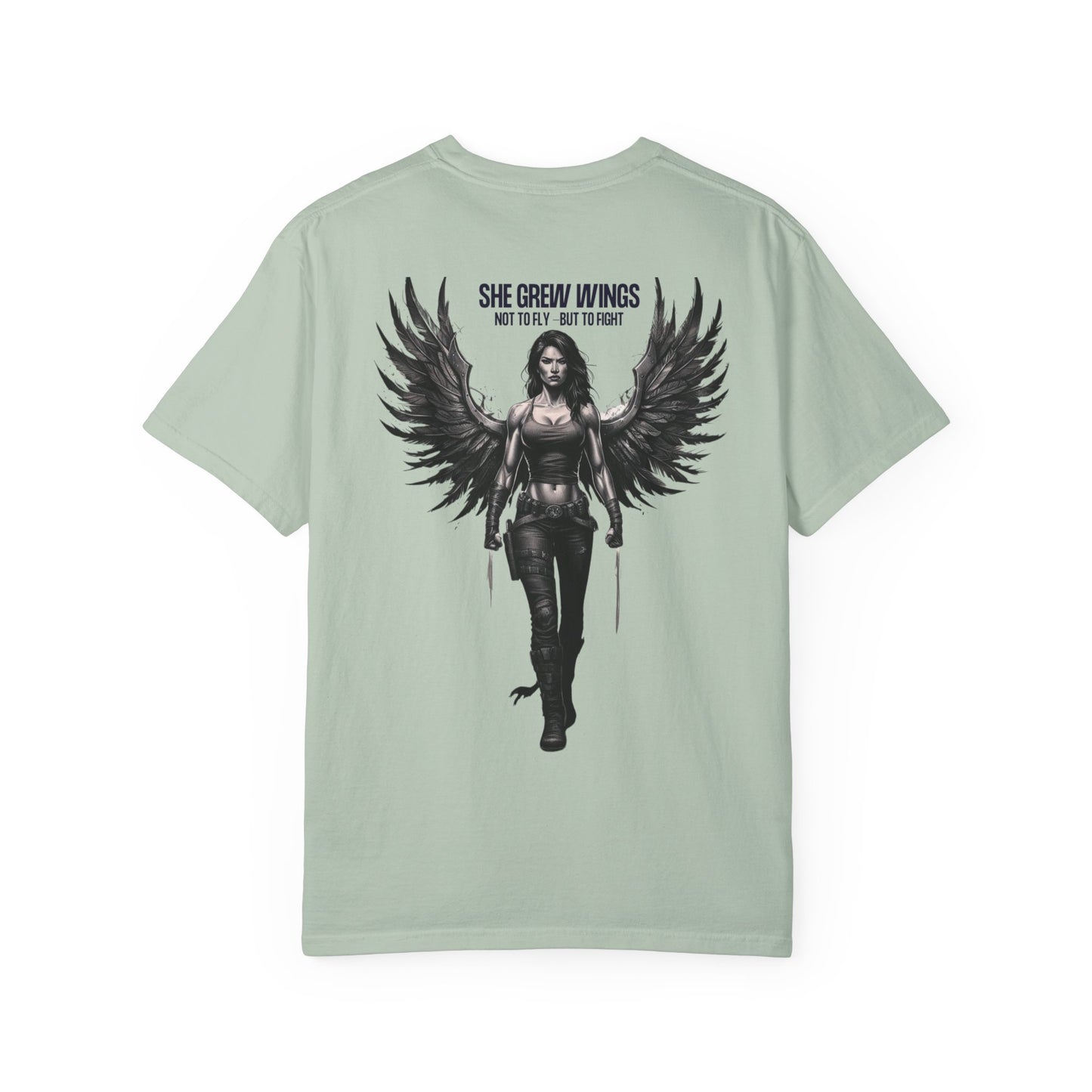 Fierce Empowerment T-Shirt - She Grew Wings Art, Unisex Shirt, Gift for Her, Inspirational Graphic Tee, Motivational Wear