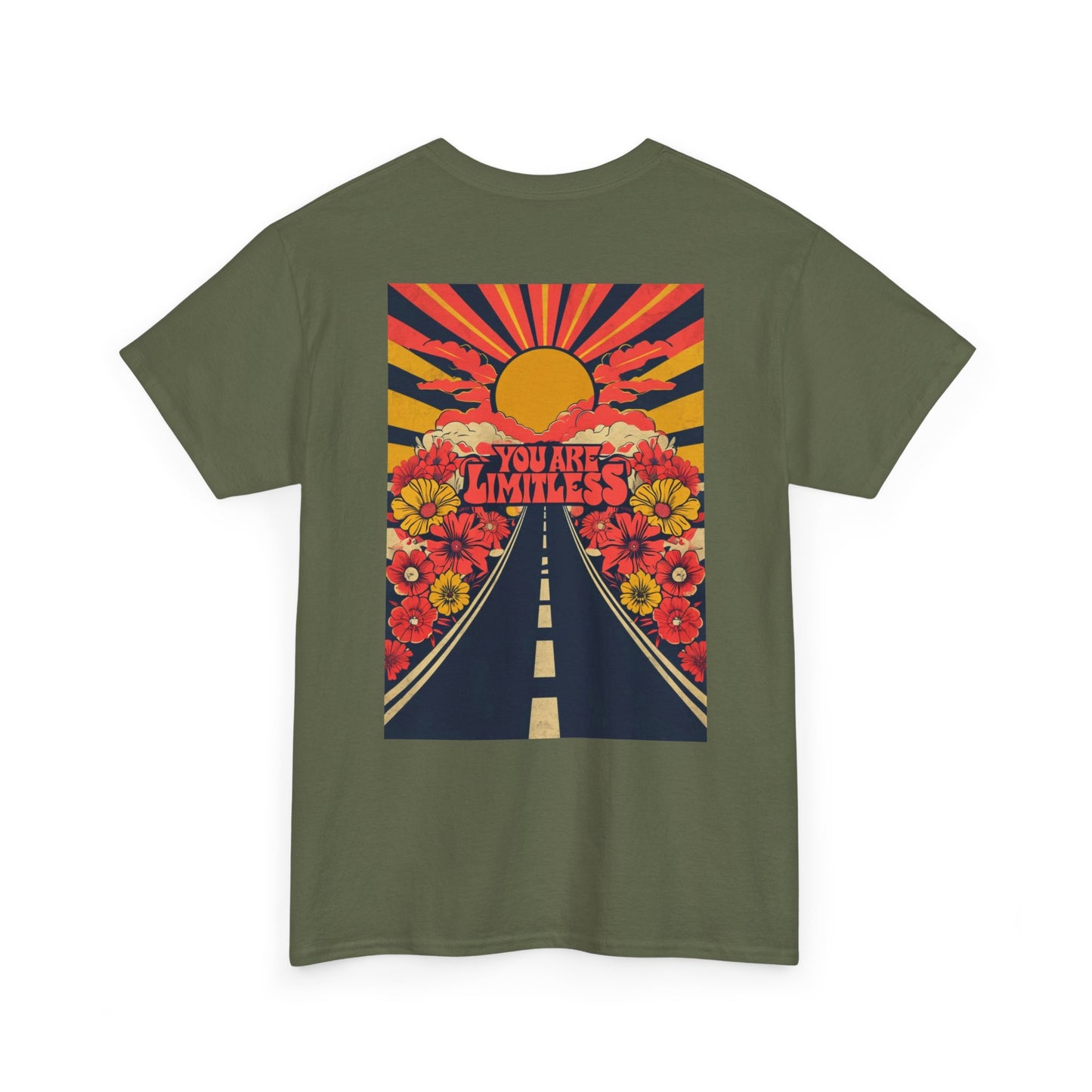 Limitless Unisex Heavy Cotton Tee, Inspirational Shirt, Motivational Tee, Gift for Her, Summer Fashion, Positive Vibes