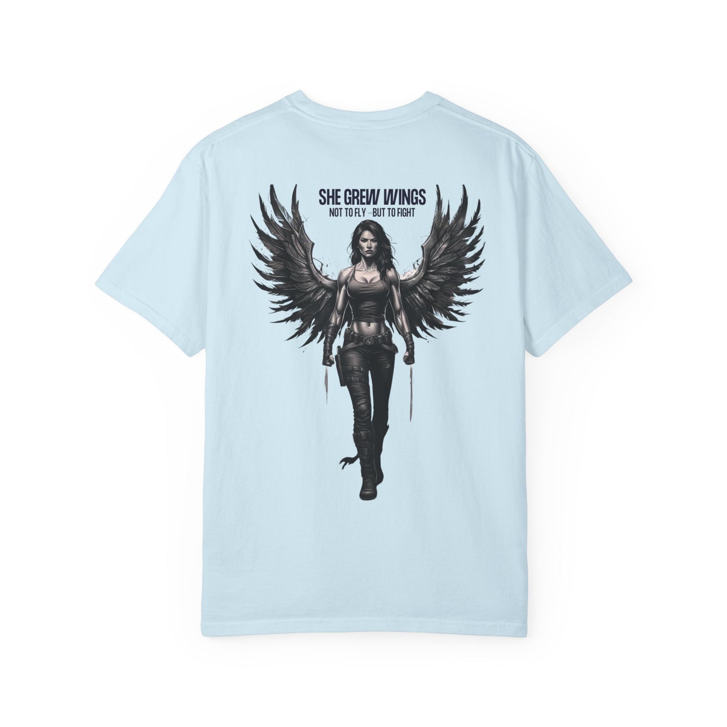 Fierce Empowerment T-Shirt - She Grew Wings Art, Unisex Shirt, Gift for Her, Inspirational Graphic Tee, Motivational Wear