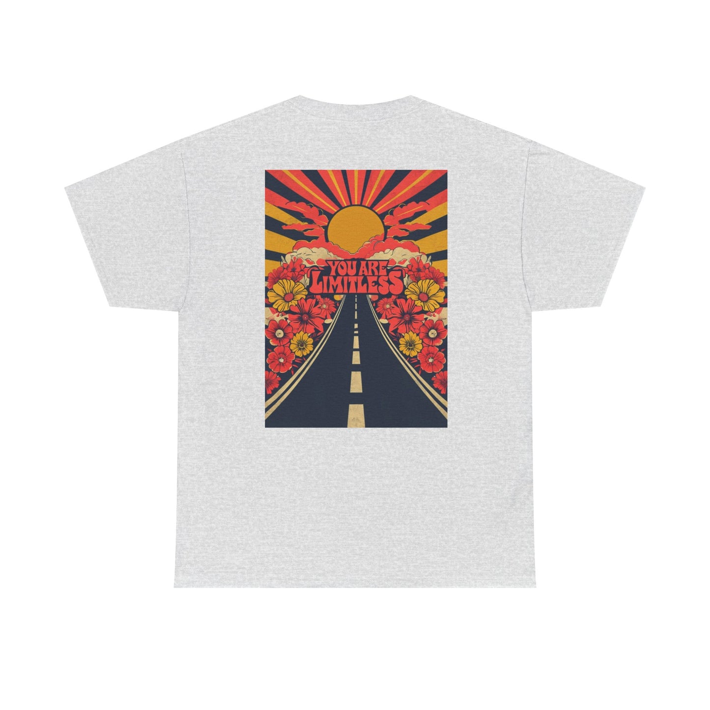 Limitless Unisex Heavy Cotton Tee, Inspirational Shirt, Motivational Tee, Gift for Her, Summer Fashion, Positive Vibes