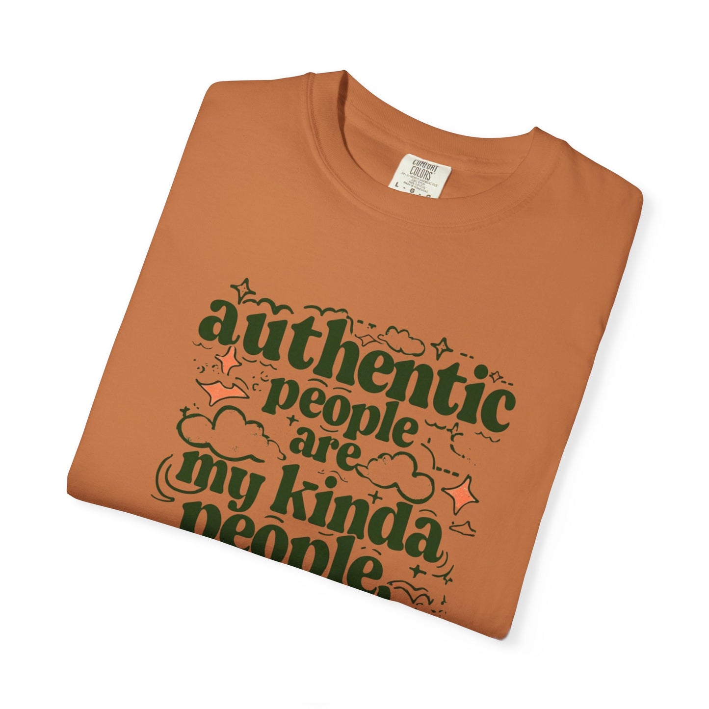 Authentic People T-shirt, Unisex Garment-Dyed Tee