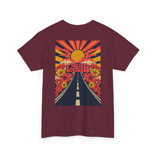 Limitless Unisex Heavy Cotton Tee, Inspirational Shirt, Motivational Tee, Gift for Her, Summer Fashion, Positive Vibes
