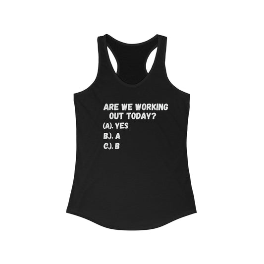 Motivational Racerback Tank For Women, Workout Shirt, Summer Top, Ideal For Yoga, Fitness, Gift For Her