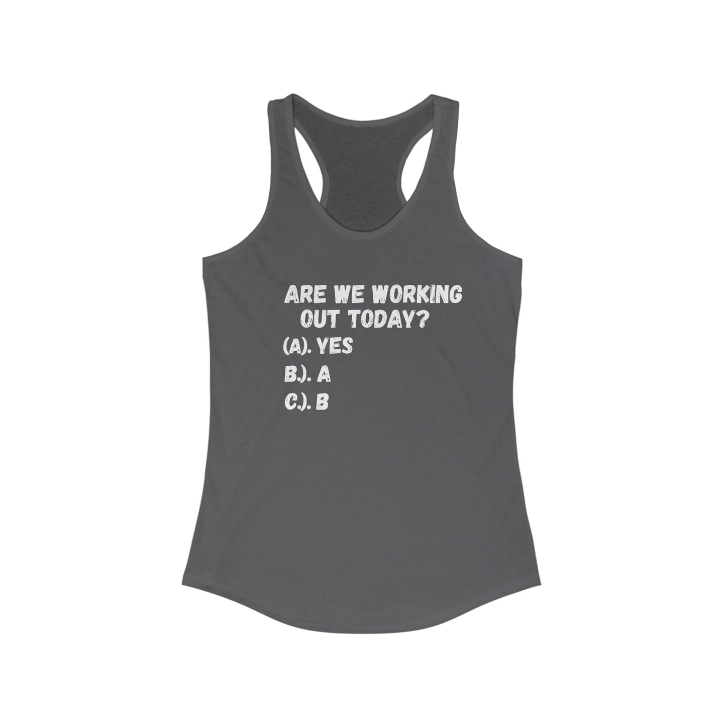Motivational Racerback Tank For Women, Workout Shirt, Summer Top, Ideal For Yoga, Fitness, Gift For Her