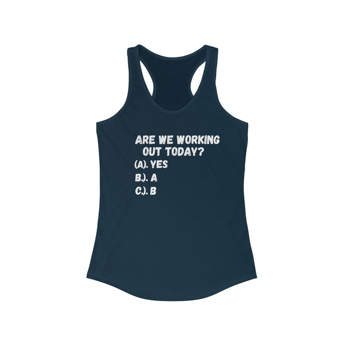 Motivational Racerback Tank For Women, Workout Shirt, Summer Top, Ideal For Yoga, Fitness, Gift For Her