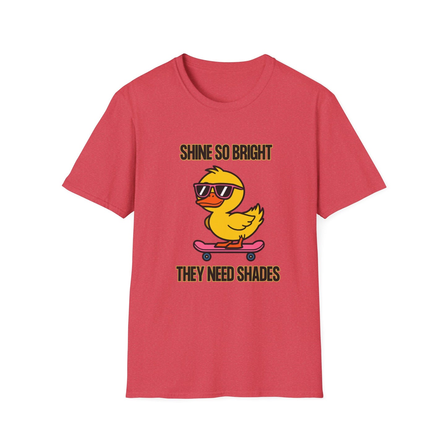 Cool Duck Graphic T-Shirt – Fun Summer Vibes, Perfect for Kids & Teens, Gift for Birthdays, Casual Wear, Skateboarders