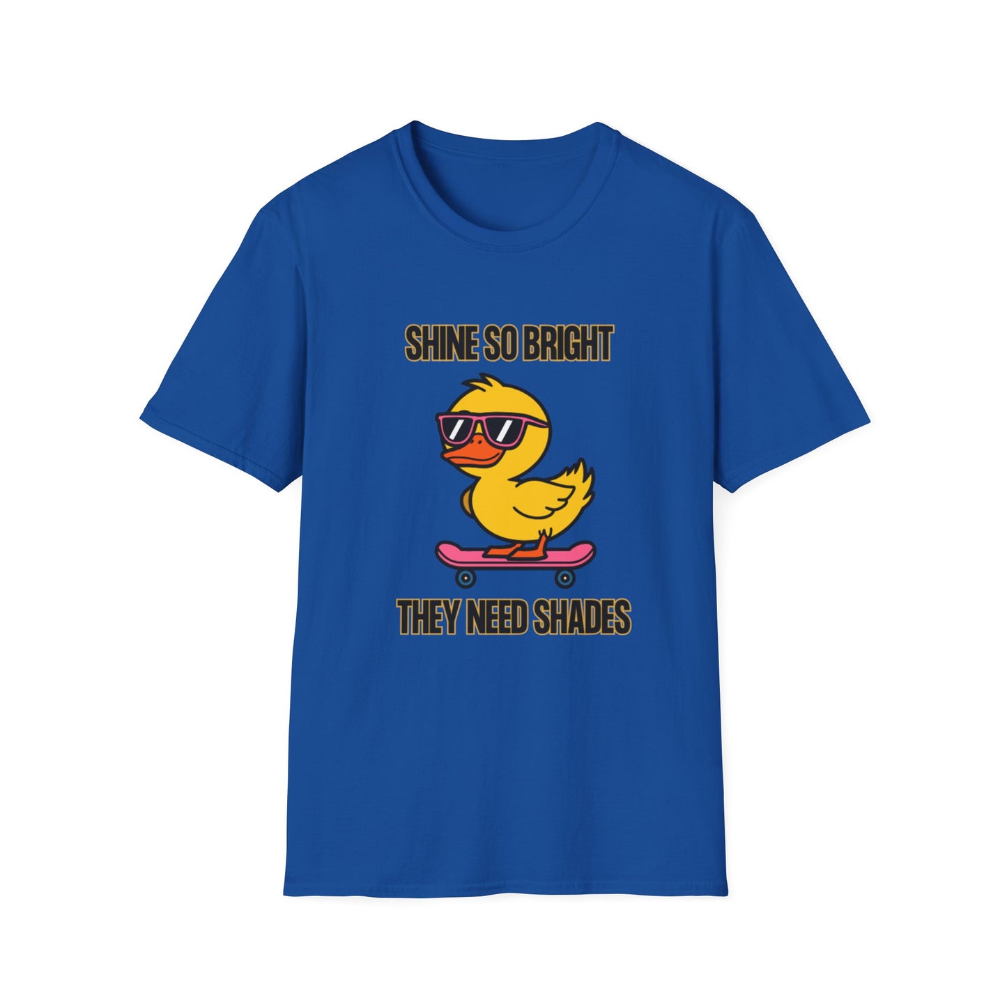 Cool Duck Graphic T-Shirt – Fun Summer Vibes, Perfect for Kids & Teens, Gift for Birthdays, Casual Wear, Skateboarders