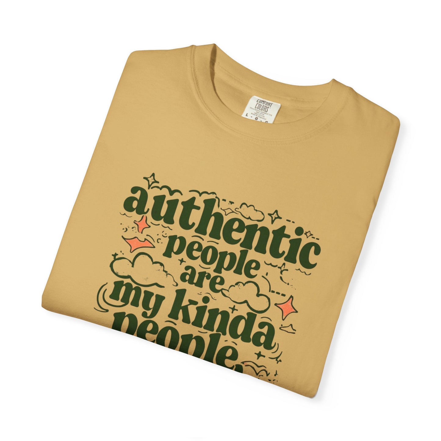 Authentic People T-shirt, Unisex Garment-Dyed Tee