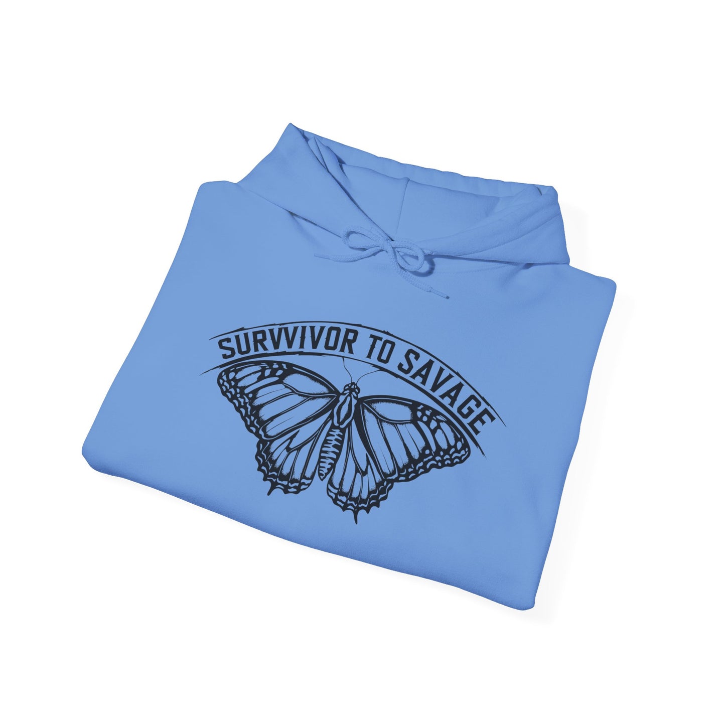 Survivor to Savage Hoodie, Inspirational Sweatshirt, Motivational Apparel, Unisex Gift, Cozy Layer for Every Occasion