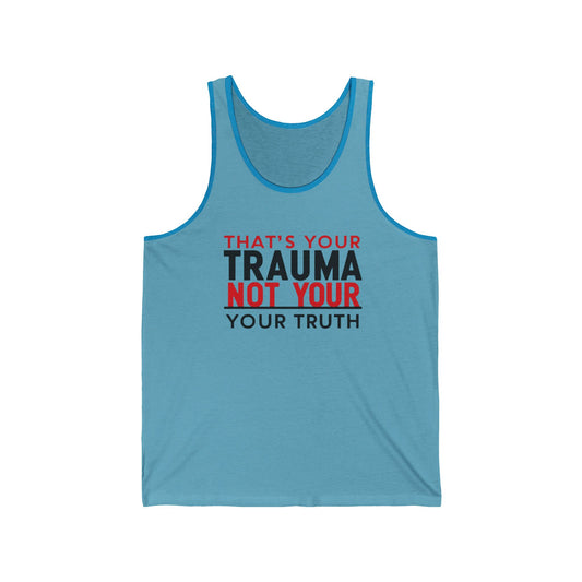 Empowering Unisex Jersey Tank Top, Motivational Gym Wear, Self-Care Apparel, Perfect for Support Groups, Casual Outfits