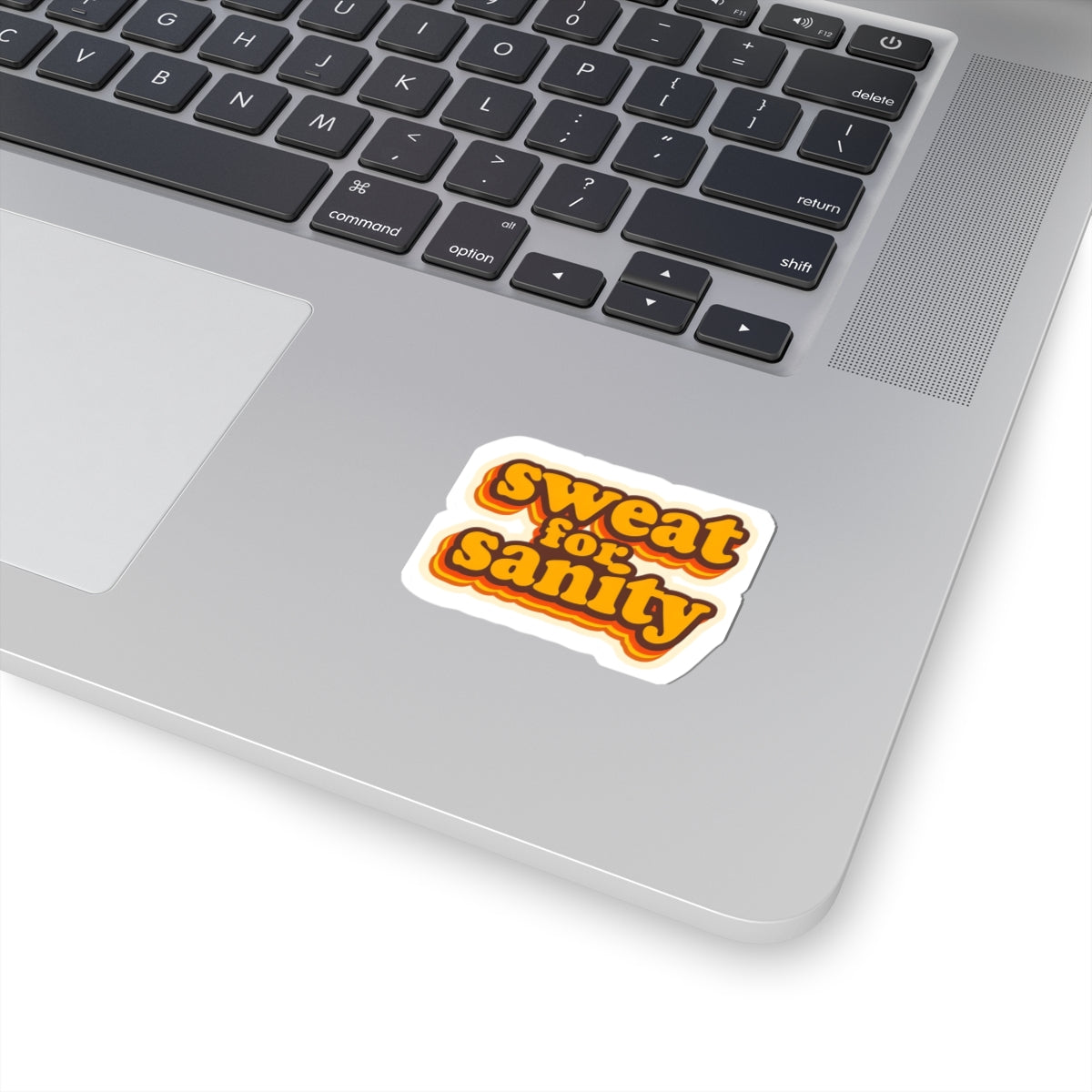 Retro Inspired 'Sweat for Sanity' Kiss-Cut Stickers - Fun Laptop Decals, Cute Gifts for Friends, Journal Stickers, Vintage Vibe