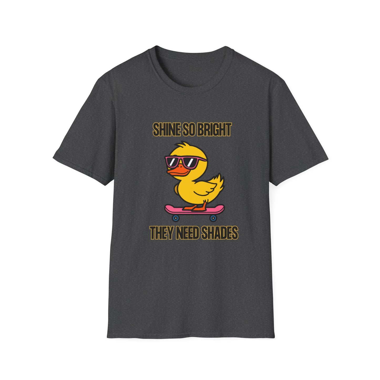 Cool Duck Graphic T-Shirt – Fun Summer Vibes, Perfect for Kids & Teens, Gift for Birthdays, Casual Wear, Skateboarders