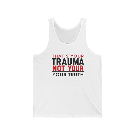 Empowering Unisex Jersey Tank Top, Motivational Gym Wear, Self-Care Apparel, Perfect for Support Groups, Casual Outfits