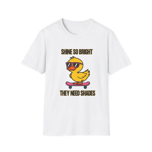 Cool Duck Graphic T-Shirt – Fun Summer Vibes, Perfect for Kids & Teens, Gift for Birthdays, Casual Wear, Skateboarders