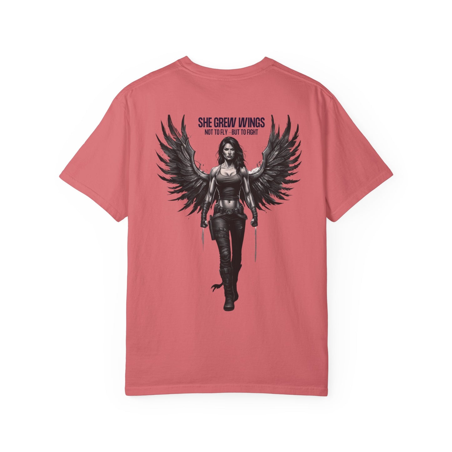 Fierce Empowerment T-Shirt - She Grew Wings Art, Unisex Shirt, Gift for Her, Inspirational Graphic Tee, Motivational Wear