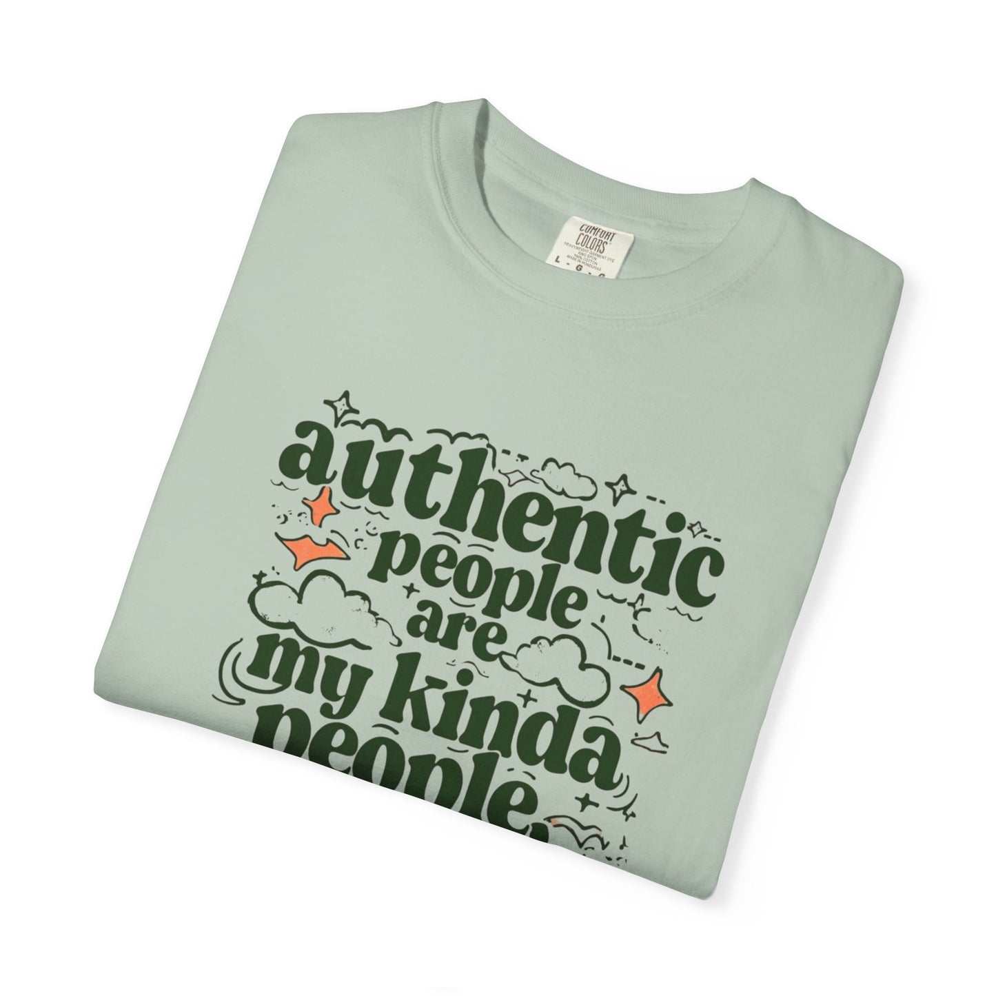 Authentic People T-shirt, Unisex Garment-Dyed Tee