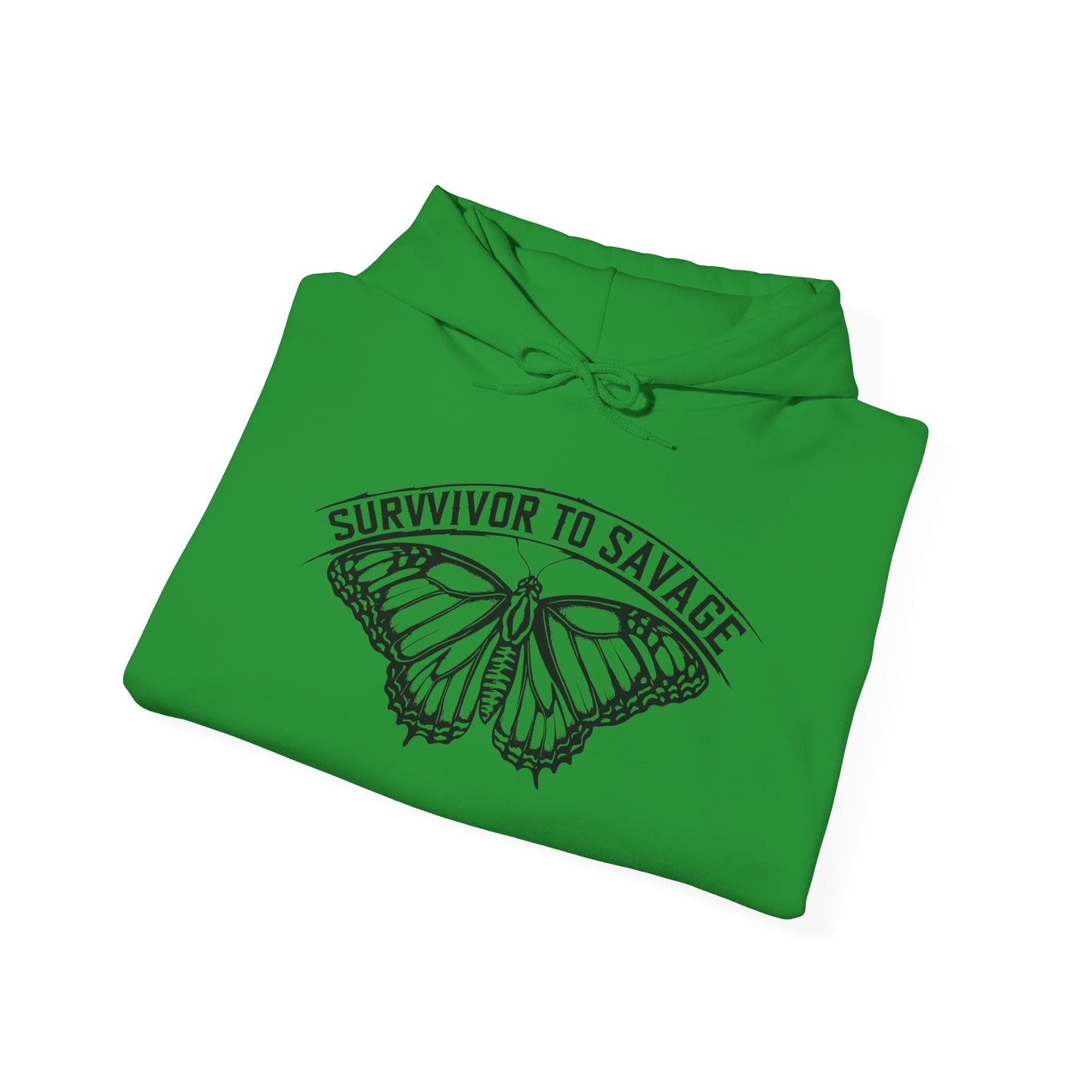 Survivor to Savage Hoodie, Inspirational Sweatshirt, Motivational Apparel, Unisex Gift, Cozy Layer for Every Occasion