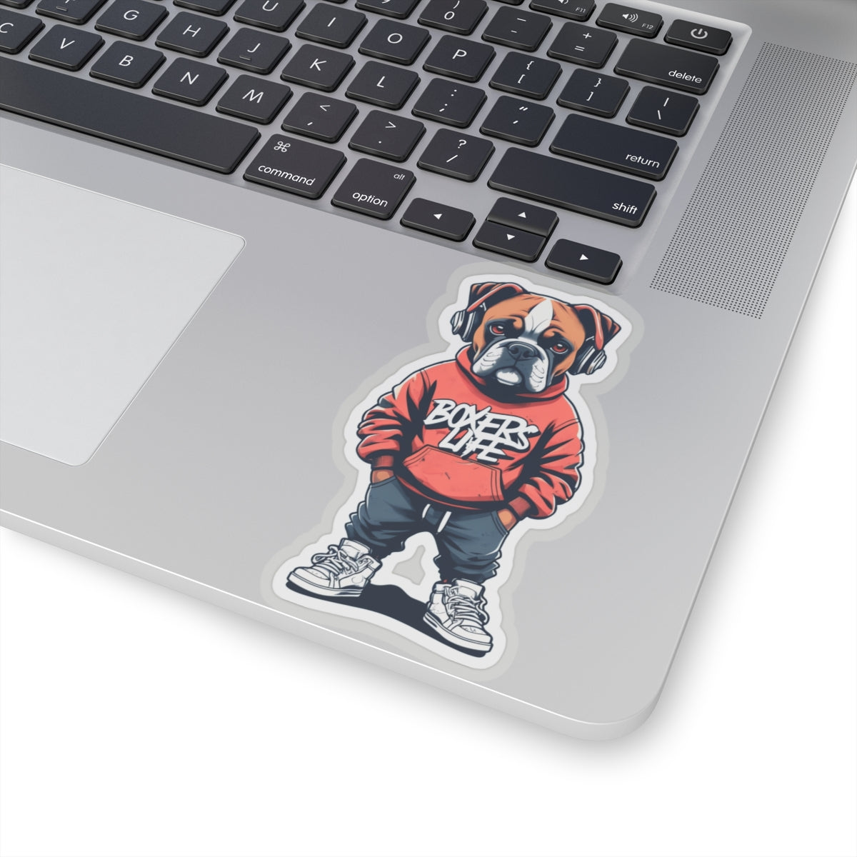 Cool Boxer Dog Kiss-Cut Stickers | Perfect for Dog Lovers, Laptop Decor, Gifts, Pet Accessories, and Wall Decor