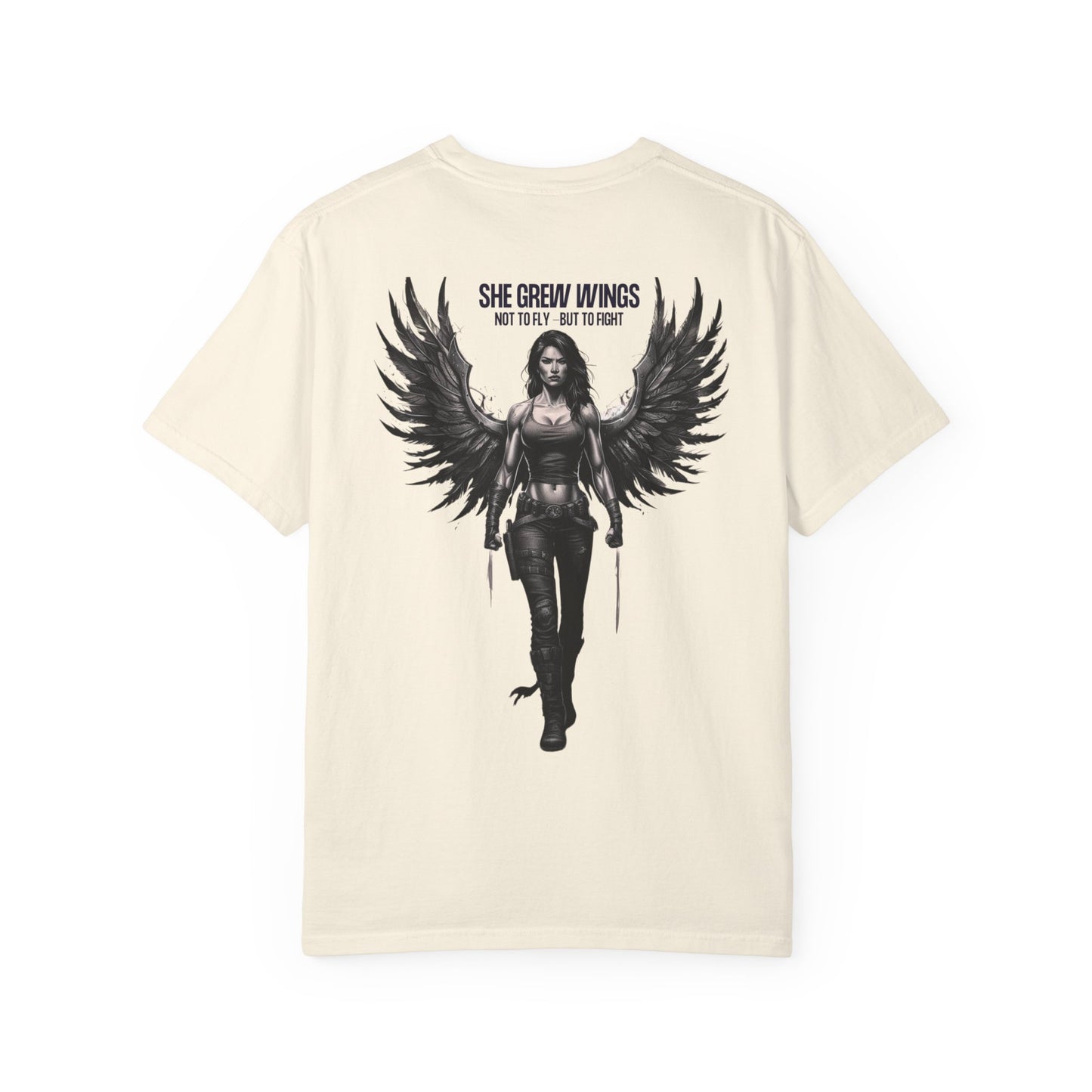 Fierce Empowerment T-Shirt - She Grew Wings Art, Unisex Shirt, Gift for Her, Inspirational Graphic Tee, Motivational Wear