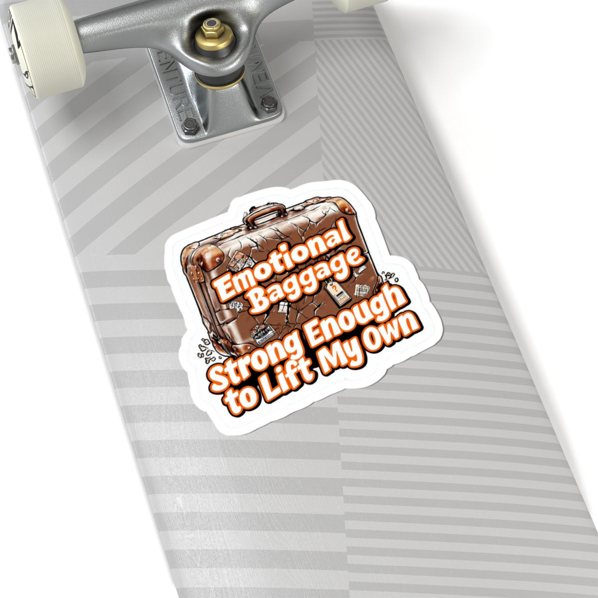 Emotional Baggage Kiss-Cut Stickers, Funny Gift for Self-Care, Laptop Decor, Travel Enthusiast, Mental Health Awareness