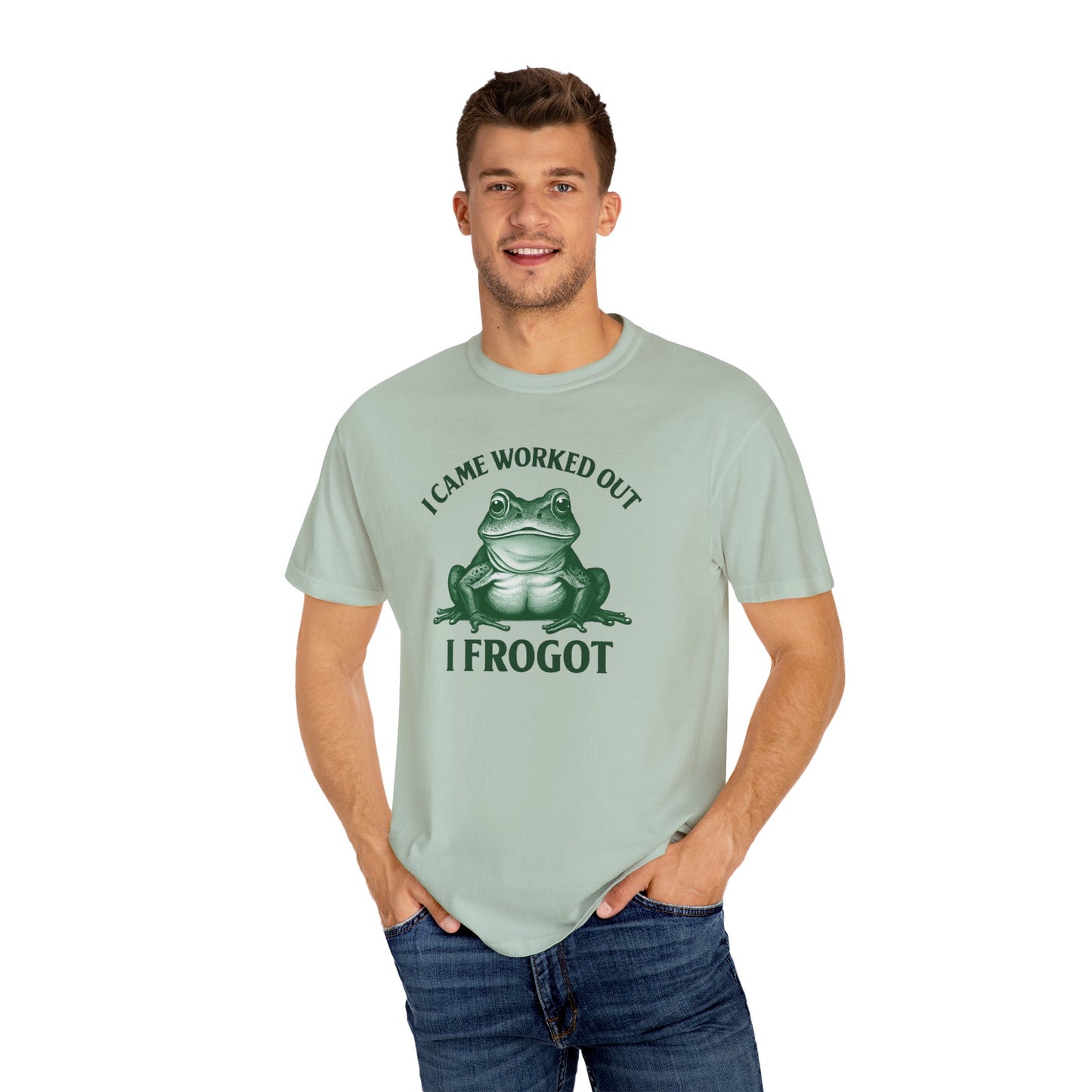 Playful Frog Gym Tee - Funny Workout T-Shirt, Unisex Humor Shirt, Gift for Fitness Lovers, Cute Gym Outfits, Casual Wear